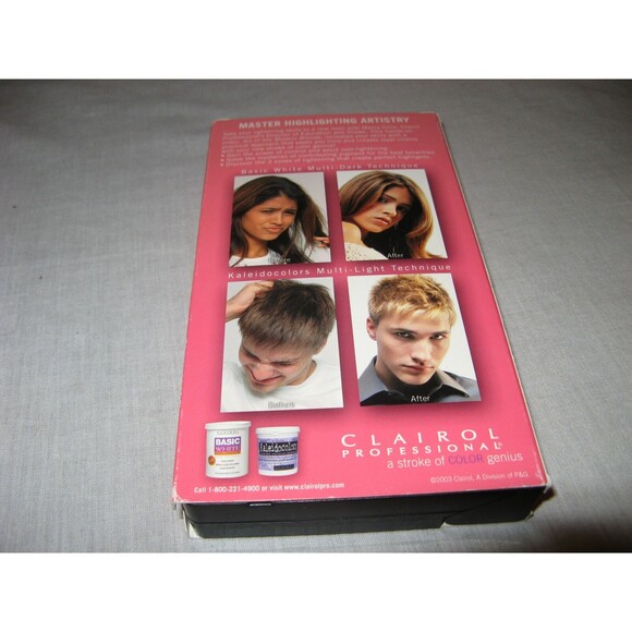 Clairol Professional Art Of The Modern Blonde VHS Kaleidocolors and Basic White - Picture 2 of 3
